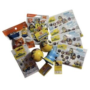 DESPICABLE ME Mineez Minions Lot Blind Bags Glow In Dark Heros Mega Construx New